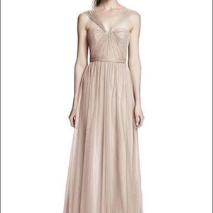 Amsale Aisha Dress in Latte